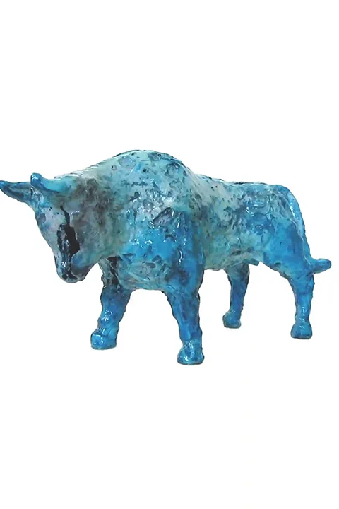 Handmade sculpture of the Cretan bull, Minoan civilization, Greek mythology