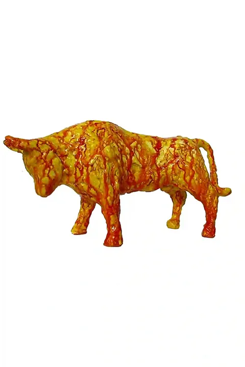 Handmade sculpture of the Cretan bull, Minoan civilization, Greek mythology