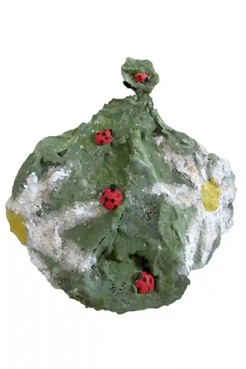 Handmade pomegranate sculpture, symbol of luck, unique design, custom-made