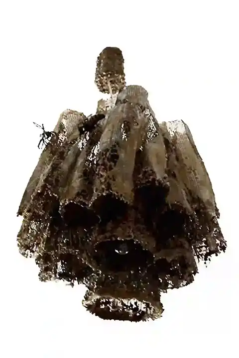 Handmade ceiling light in the shape of a honeycomb, unique custom design.