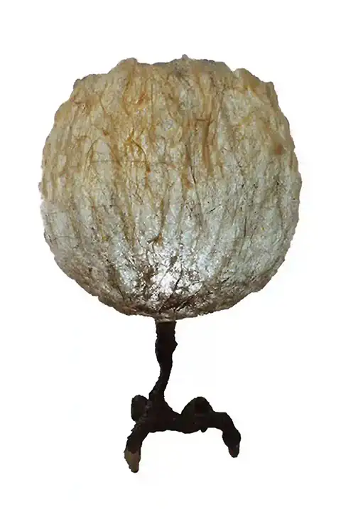 Handmade floor lamp in the shape of an animal, unique custom design.