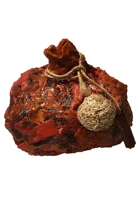 Handmade pomegranate sculpture, symbol of luck, unique design, custom-made