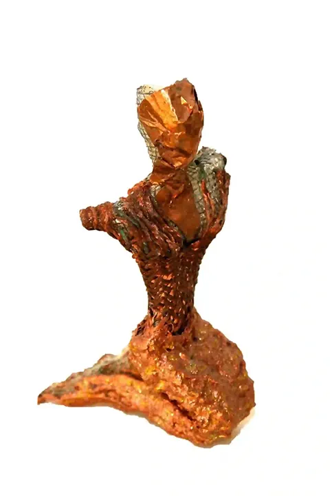 Sculpture of a mermaid, draft for an order, small size, mixed technique, modern art.