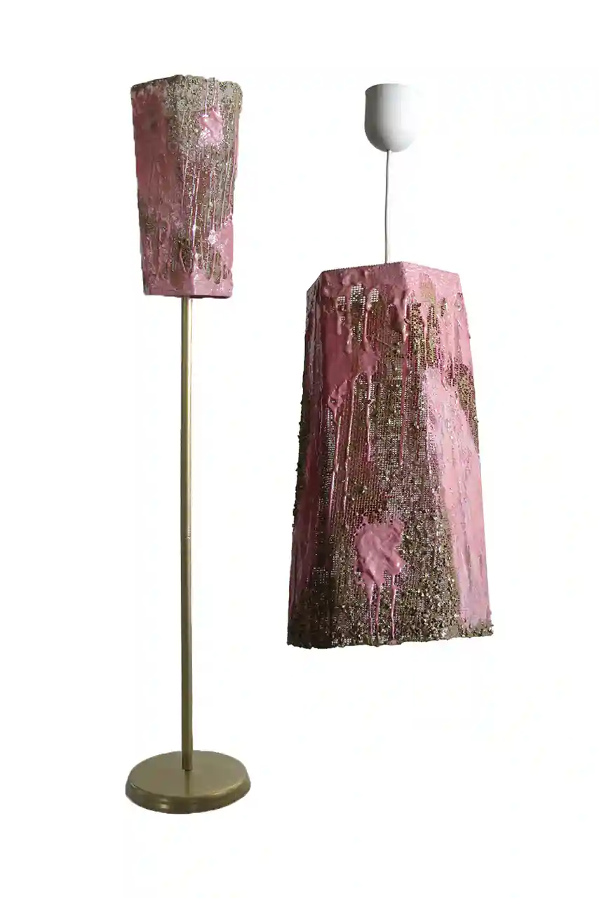 Handmade lamp, unique custom design