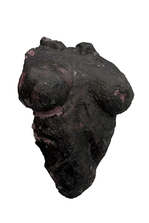 Wall Sculpture female bust, mixed media, modern art.