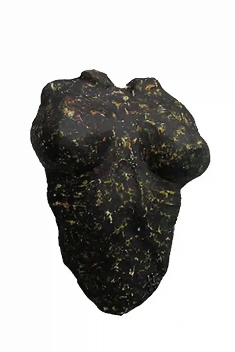 Wall Sculpture female bust, mixed media, modern art.