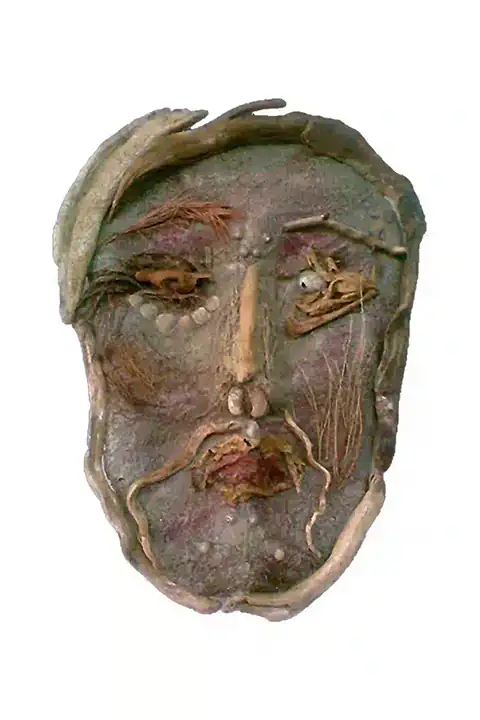 Handmade wall mask, unique custom design