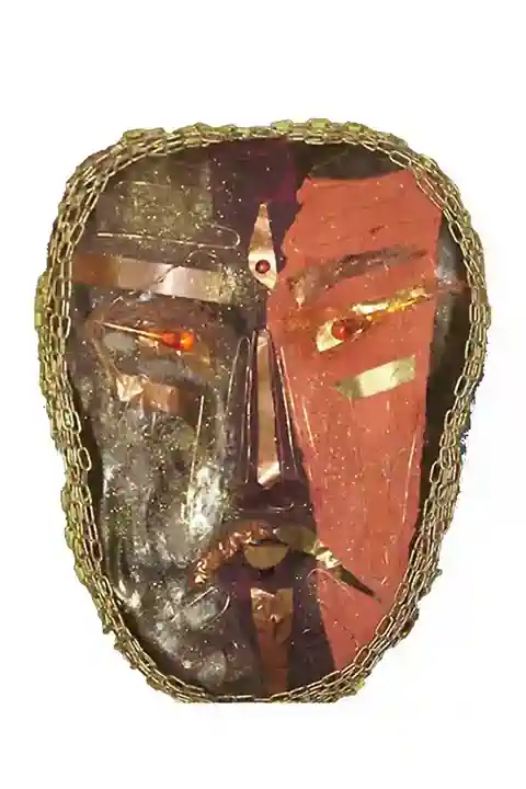 Handmade wall mask, unique custom design