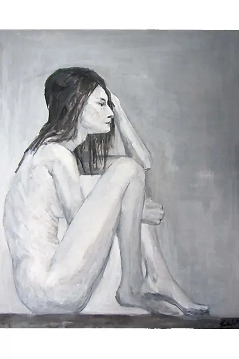 Painting, female nude