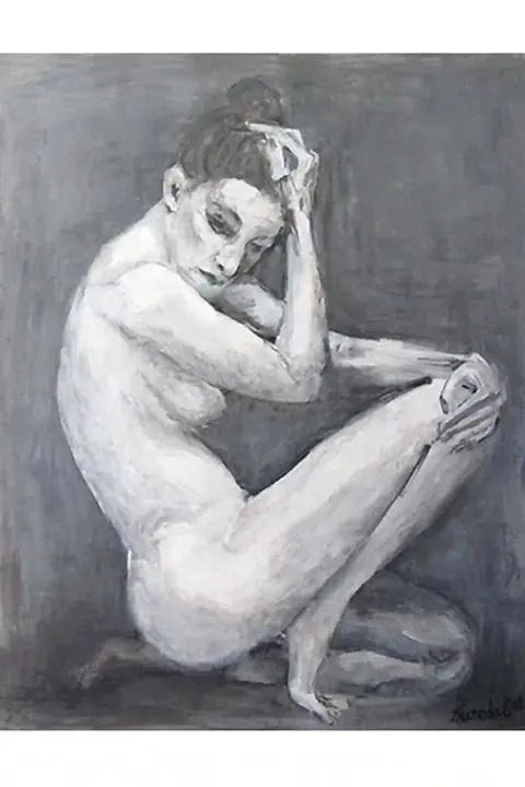 Painting, female nude